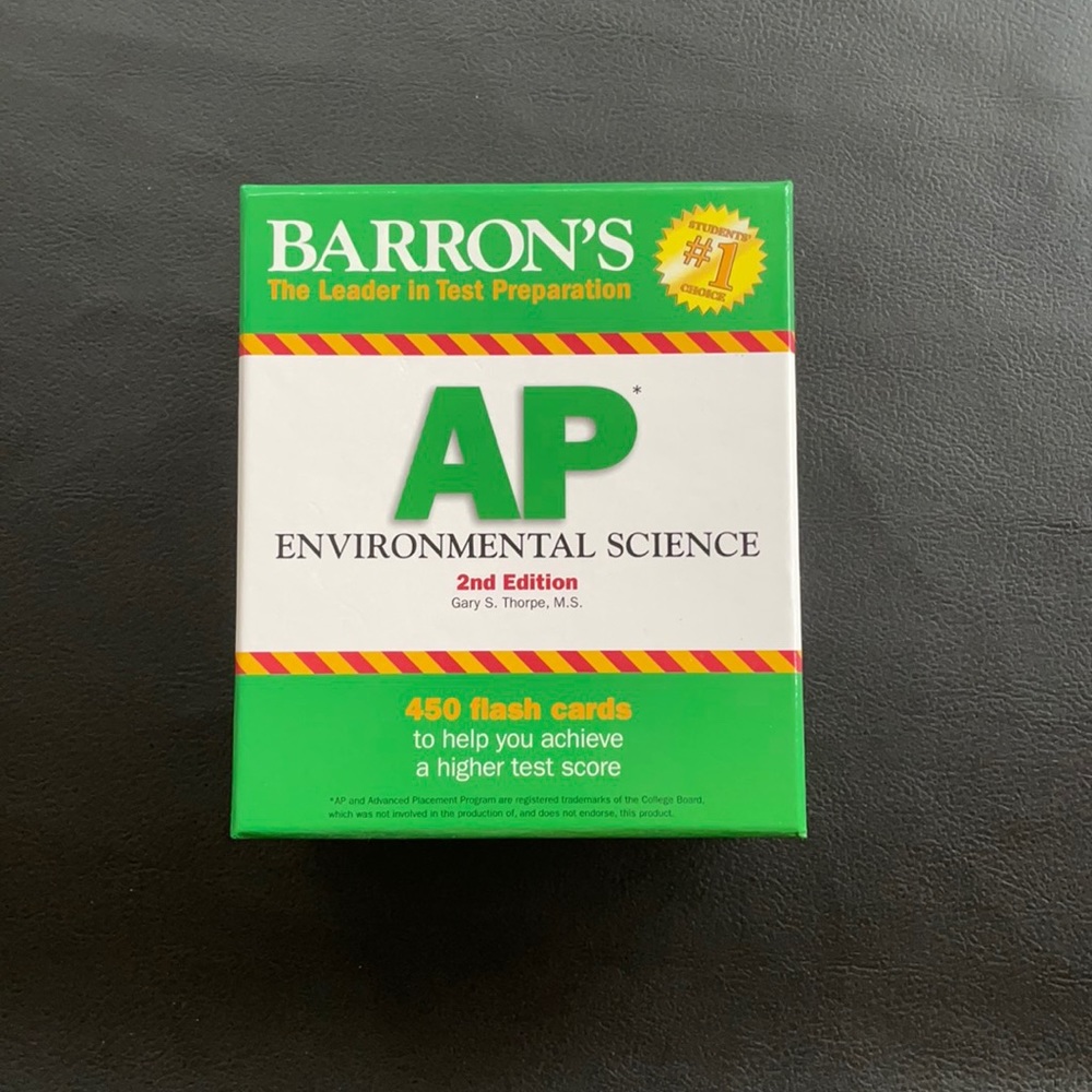 Barron’s AP Environmental Science flash cards